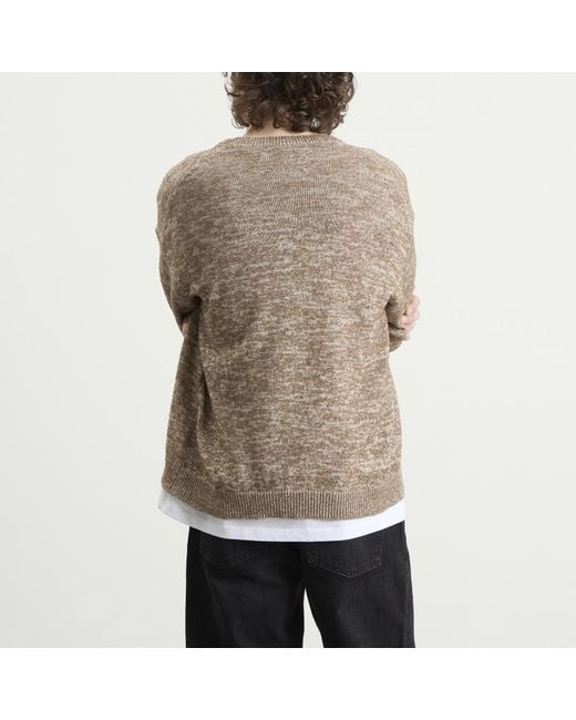 Maison Margiela Brown Cotton Wool V-Neck for men