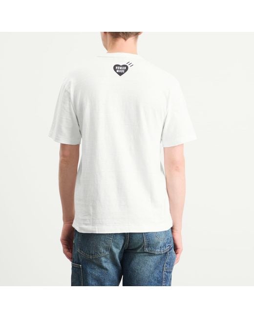 Human Made White Multi Heart T-Shirt for men