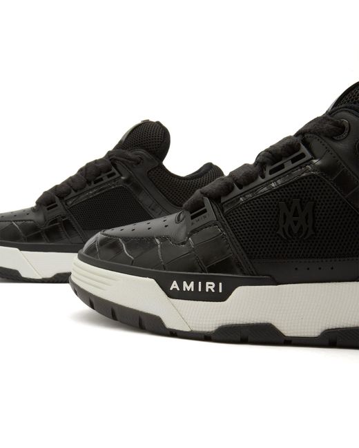 Amiri Black Croc Debossed Ma-1 for men