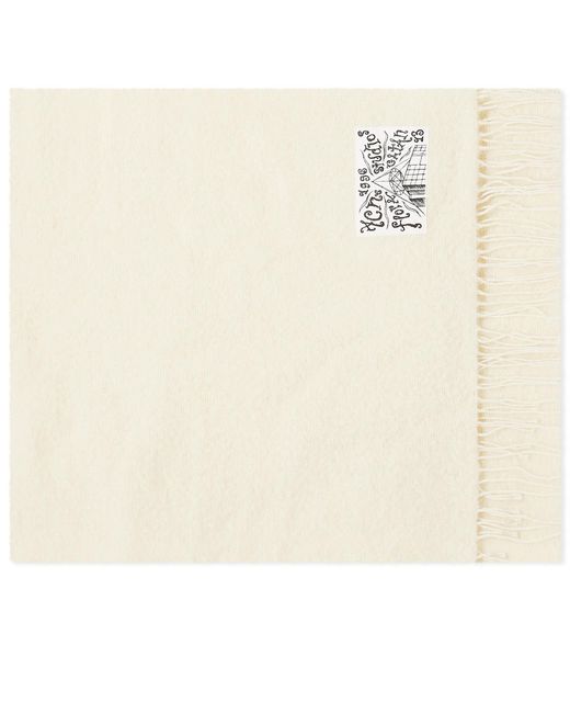 Acne White Vivy Scarf for men