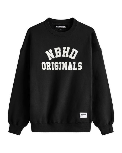 Neighborhood Black Basic Sweatshirt for men