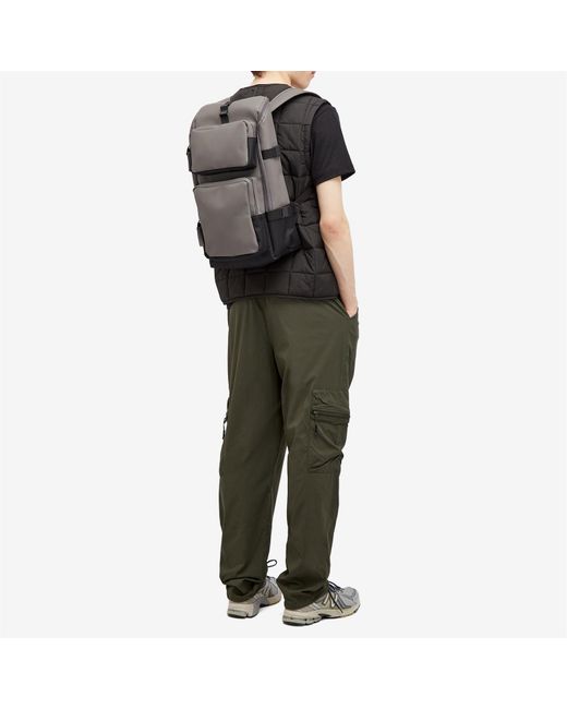 Rains Gray Trail Cargo Backpack for men