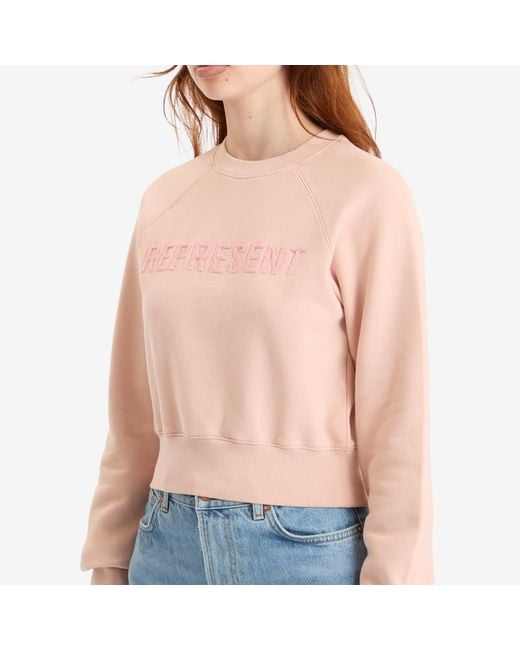 Represent Pink Fly Micro Sweatshirt