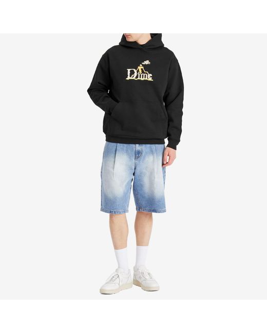 Dime Black Classic Lightbright Hoodie for men