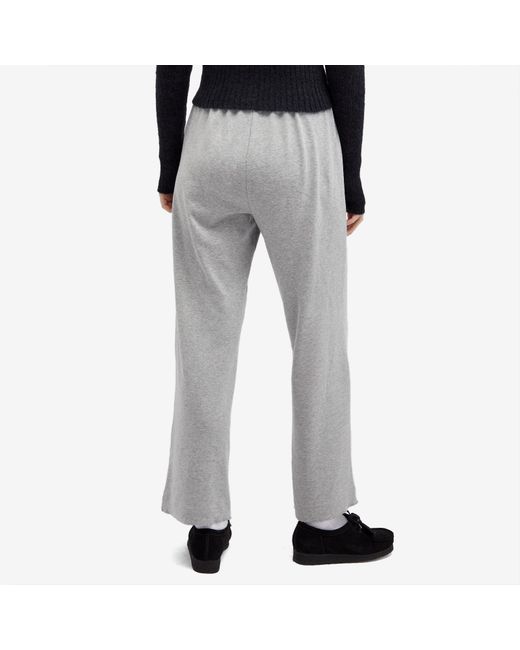 DONNI. Gray Baby Rib Scallop Pant
