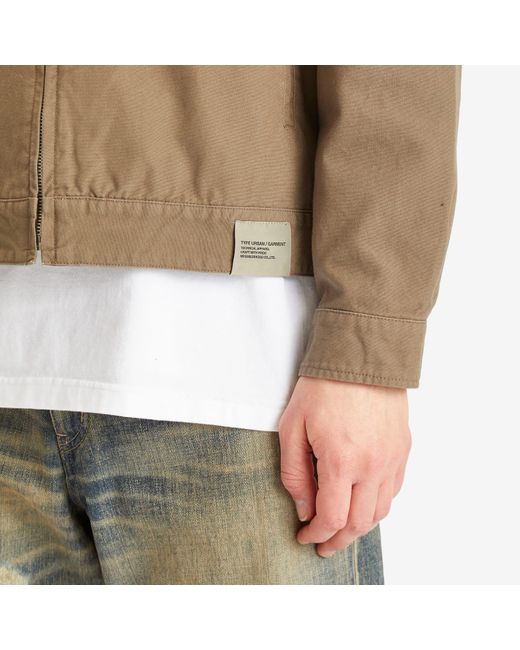 Neighborhood Brown Zip Work Jacket for men