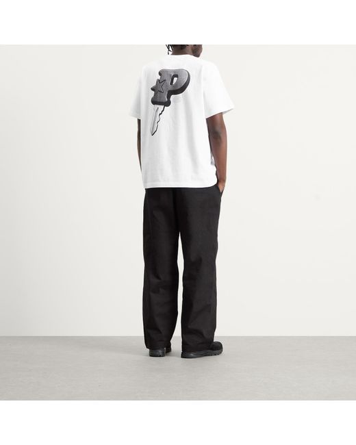 Pawa Speed Sports White P-Key T-Shirt for men