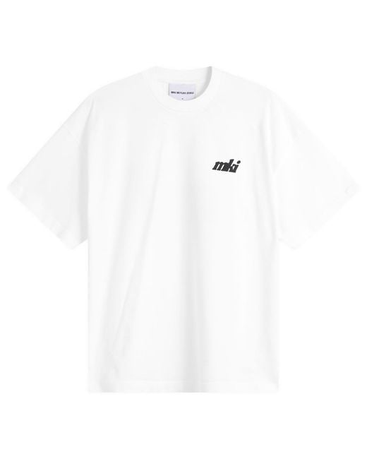 MKI Miyuki-Zoku White Stamp T-Shirt for men