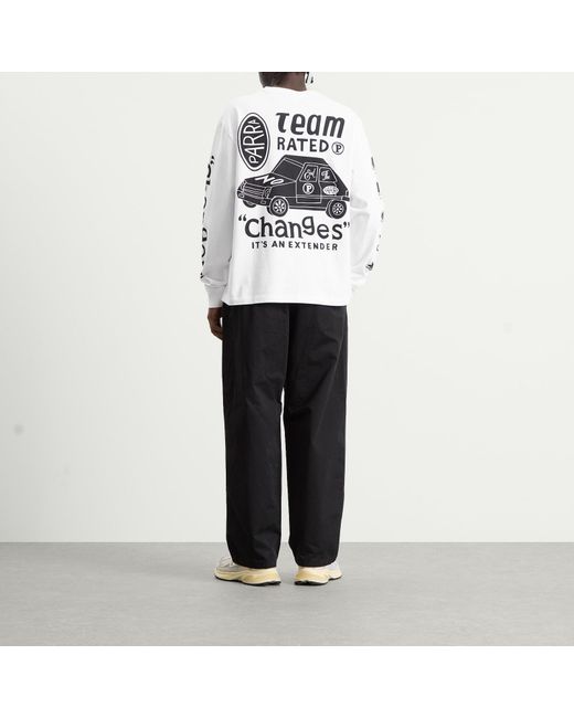 by Parra White Team Changes Long Sleeve T-Shirt for men
