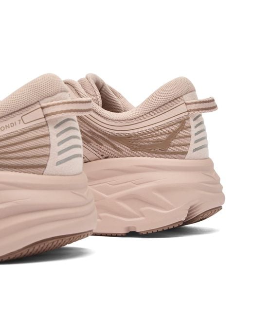 Hoka One One Pink Bondi 7 Sneaker