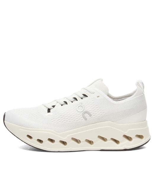 On Shoes White Cloudsurfer Max Sneakers for men