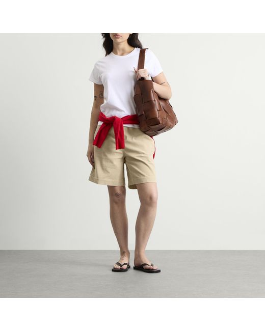 NOTHING WRITTEN Natural Cotton Corduroy Shorts