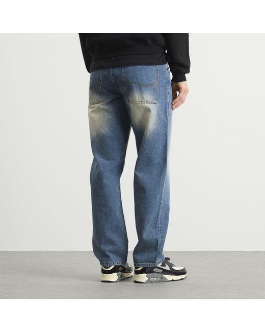 Dime Blue Relaxed Denim Jeans for men
