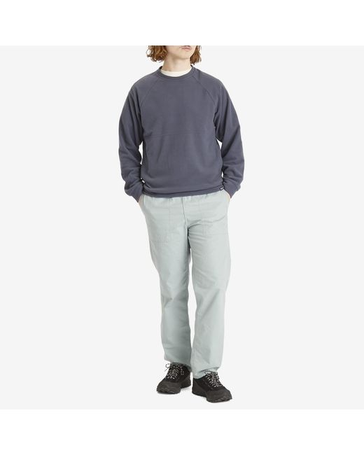 Patagonia Blue Micro D Crewneck Fleece for men