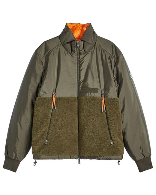 Moncler Green Vallorch Reversible Nylon Jacket for men