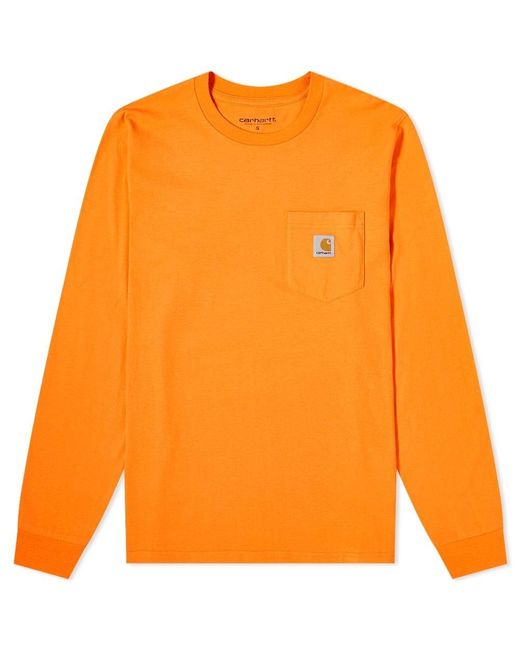 carhartt wip long sleeve pocket t shirt