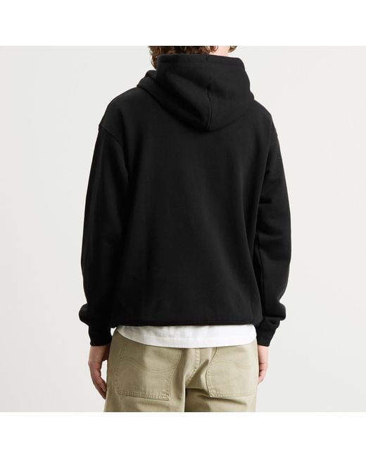 Dime Black Classic Fuzzy Hoodie for men