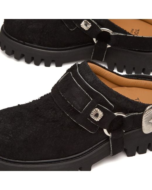 Toga Black Suede Chunky Shoes