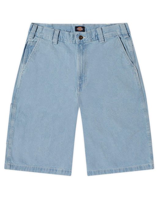Dickies Blue Madison Denim Shorts for men