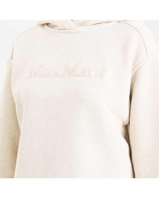 Max Mara White Gary Logo Hoodie