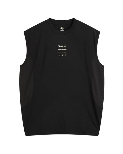 REPRESENT 247 Black Uprising Tank T-Shirt for men