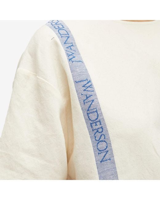 J.W. Anderson White Boxy T-Shirt With Logo