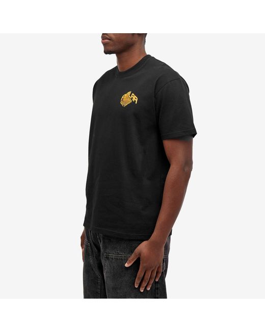 POLAR SKATE Black Graph T-Shirt for men