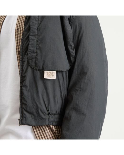 RANRA Gray Purs Padded Nylon Hoodie Jacket for men
