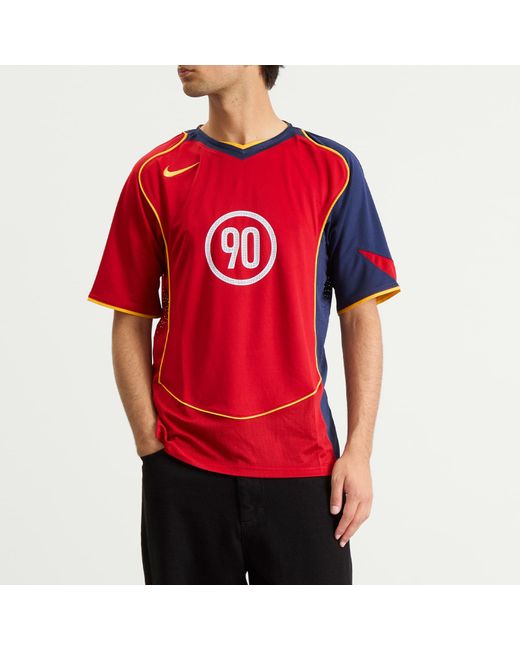 Nike Red T90 Football Jersey for men