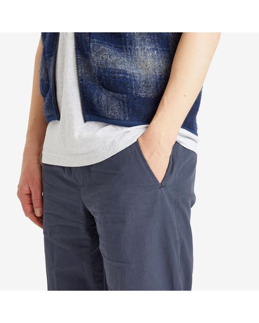 Folk Blue Drawcord Assembly Trouser for men