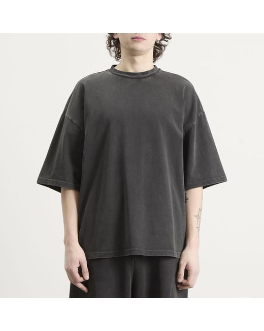 Entire studios Black Heavy Boxy T-Shirt for men
