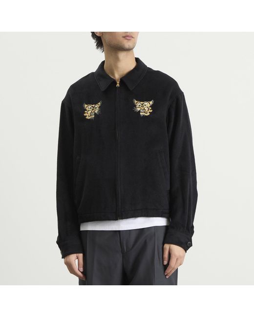 Visvim Black Norad Brushed Silk Jacket for men