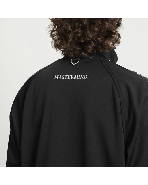 MASTERMIND WORLD Black Side Taped Track Jacket for men