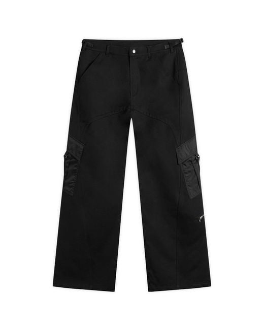 Casablanca Black Cotton Cargo Trouser for men