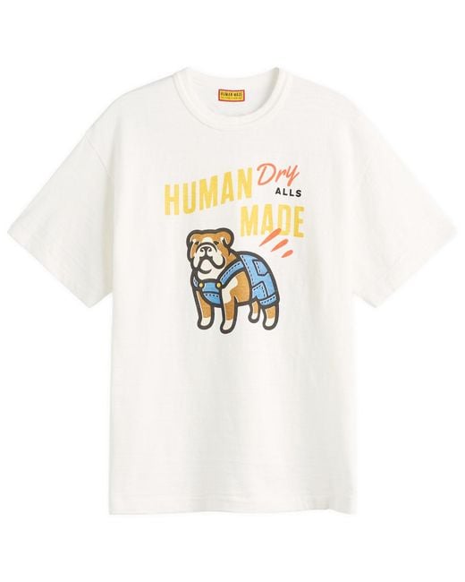 Human Made White Dog Overalls T-Shirt for men