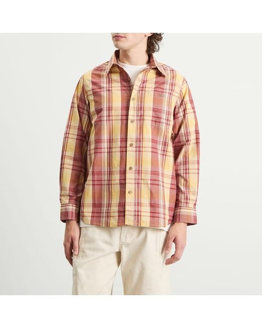 Gramicci Pink Broadcloth Stance Shirt for men
