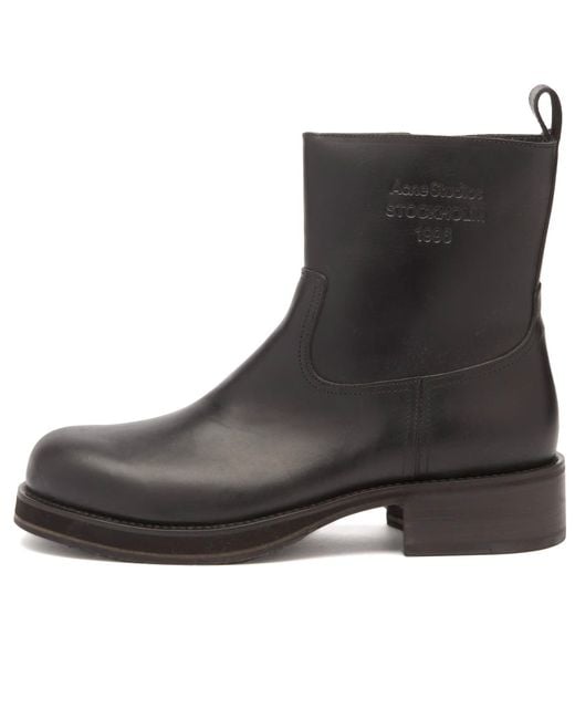 Acne Black Besare Boots Sneakers for men