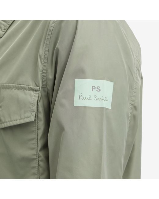 Paul Smith Green Poly Zip Jacket for men