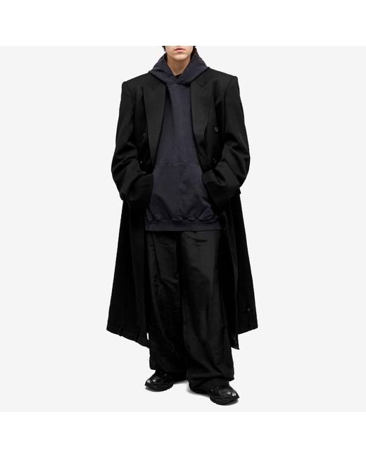 Balenciaga Runway Wool Deconstructed Coat in Black for Men Lyst UK