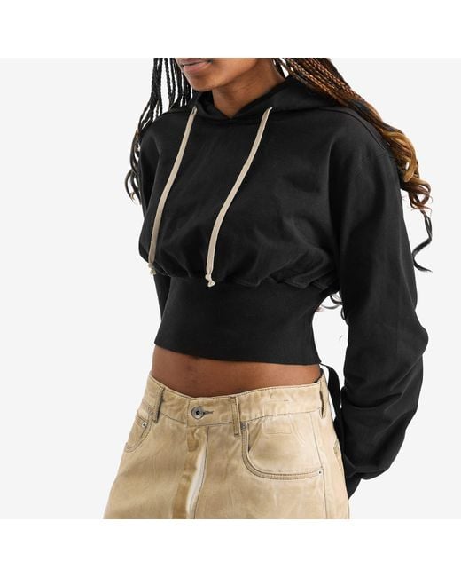 Rick Owens Black Tatlin Hoodie
