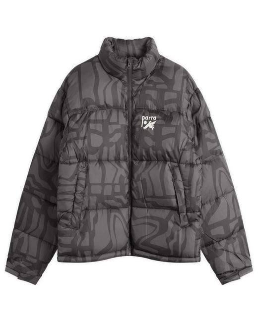 by Parra Gray Broken Ftp Puffer Jacket for men