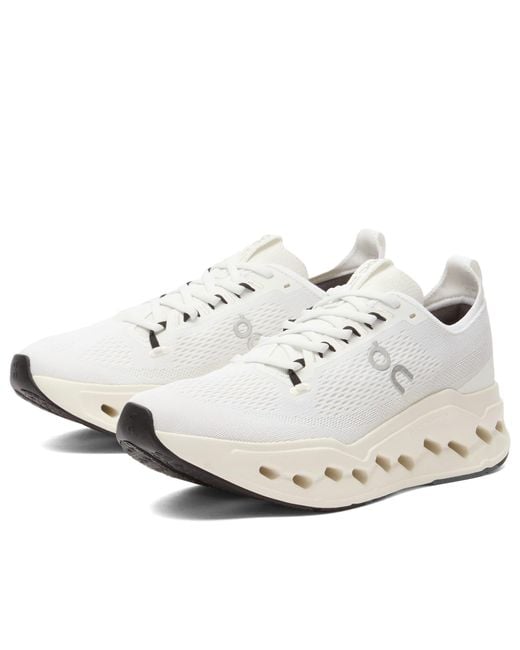 On Shoes White Cloudsurfer Max Sneakers for men