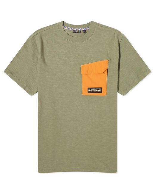 Napapijri Green Pocket T-Shirt for men