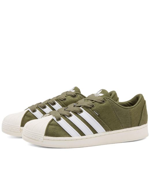 adidas Superstar Supermodified Hemp Sneakers in Green for Men | Lyst Canada