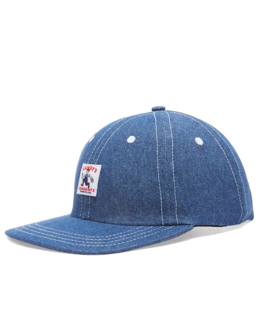 Randy's Garments Blue 5 Panel Logo Snapback Cap for men