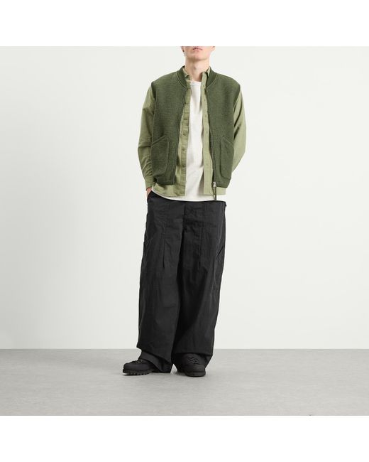FRIZMWORKS Green Og Seersucker Shirt for men