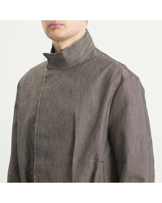 EBIT Green Inverted Pleat Gaberdine Jacket for men