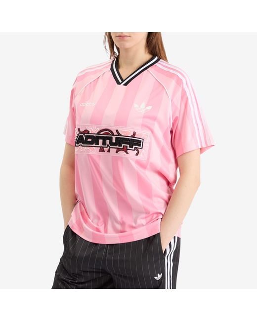 Adidas Pink Striped Jersey