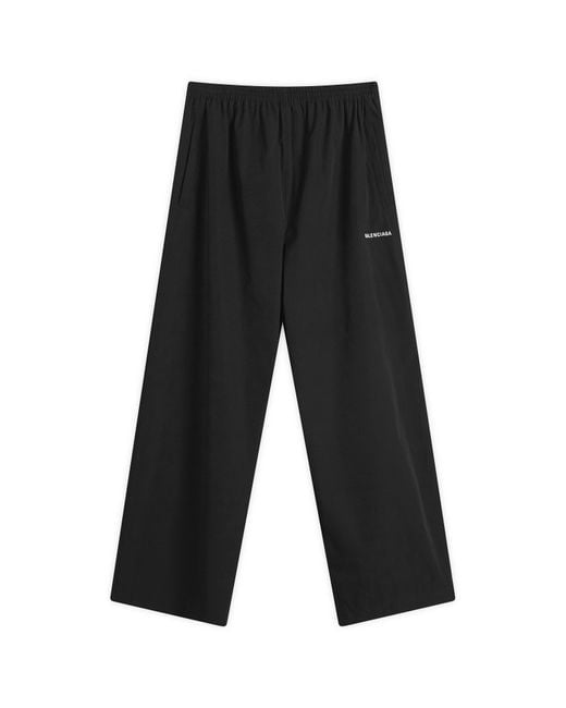 Balenciaga Black Stretch Poly Tracksuit Pants for men