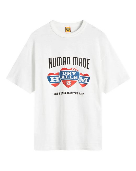 Human Made White Multi Heart T-Shirt for men